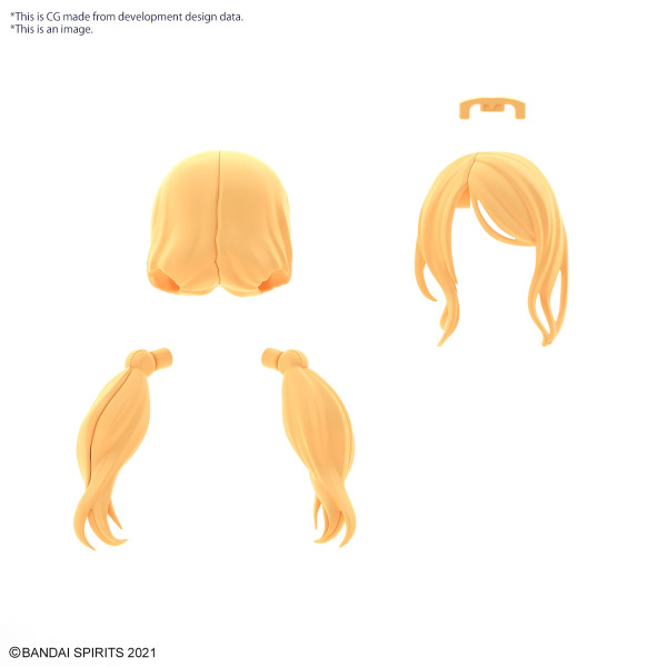 30 MINUTES SISTERS -  OPTION HAIR STYLE PARTS [COLOR YELLOW 1] -  TYPE PIGTAILS HAIR 6